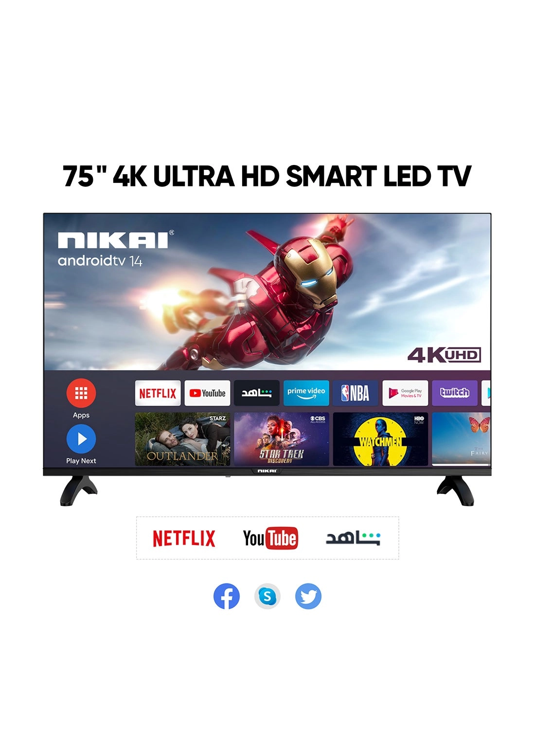 Nikai UHD75SLEDK/UHD75SLED/UHD75SLED5 - 75 in