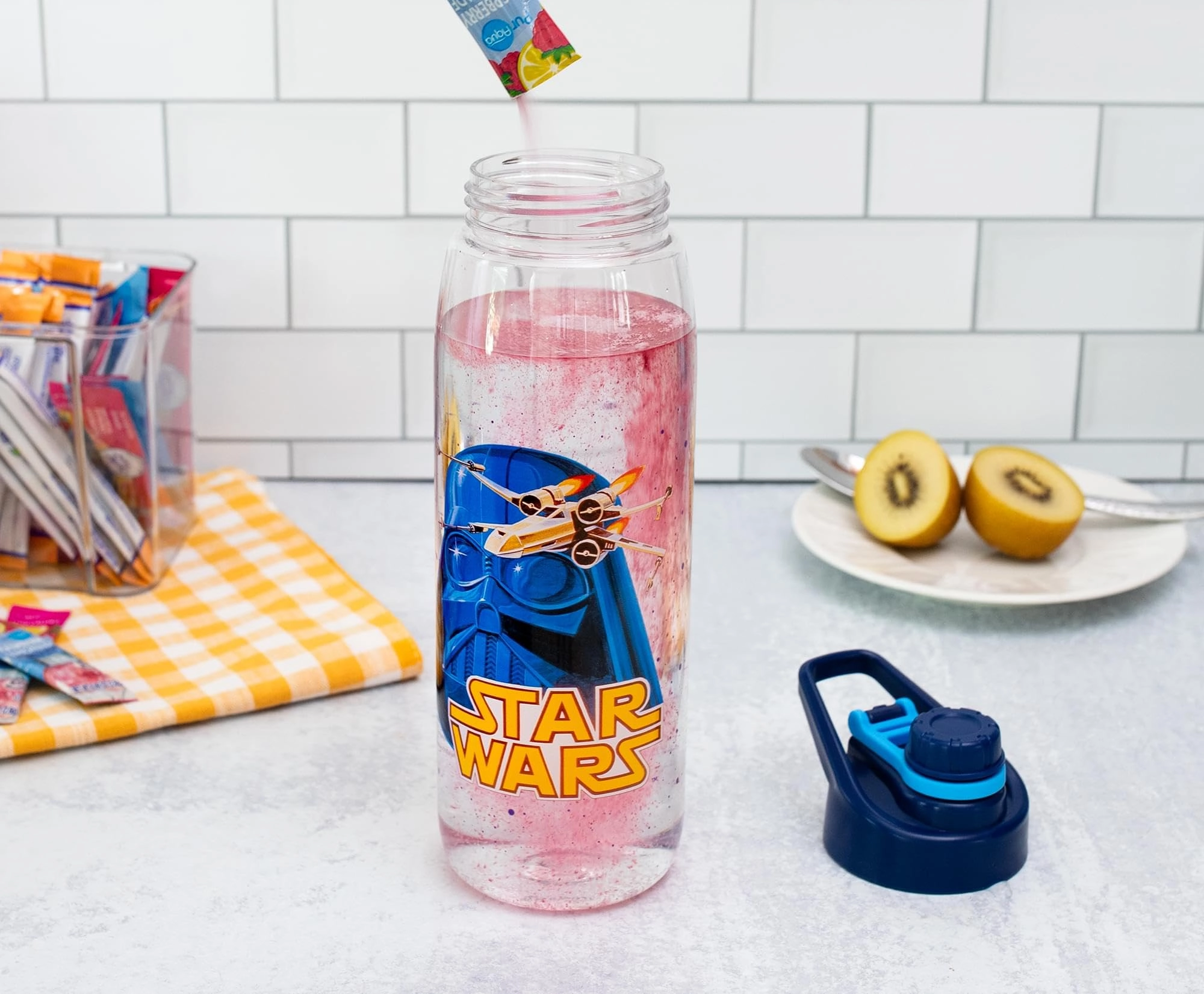 Star Wars Vintage Vader Mask Water Bottle - Screw-On Lid Tritan