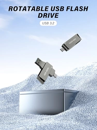 2-in-1 USB 3.2 Flash Drive - USB 3.2 Type-C & USB-A 128GB