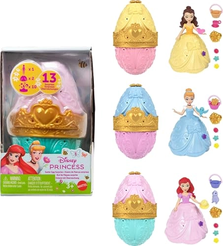 Disney Princess Easter Egg Surprise - 1 Princess 2 Skirts 10 Play Accessories Ages 3+