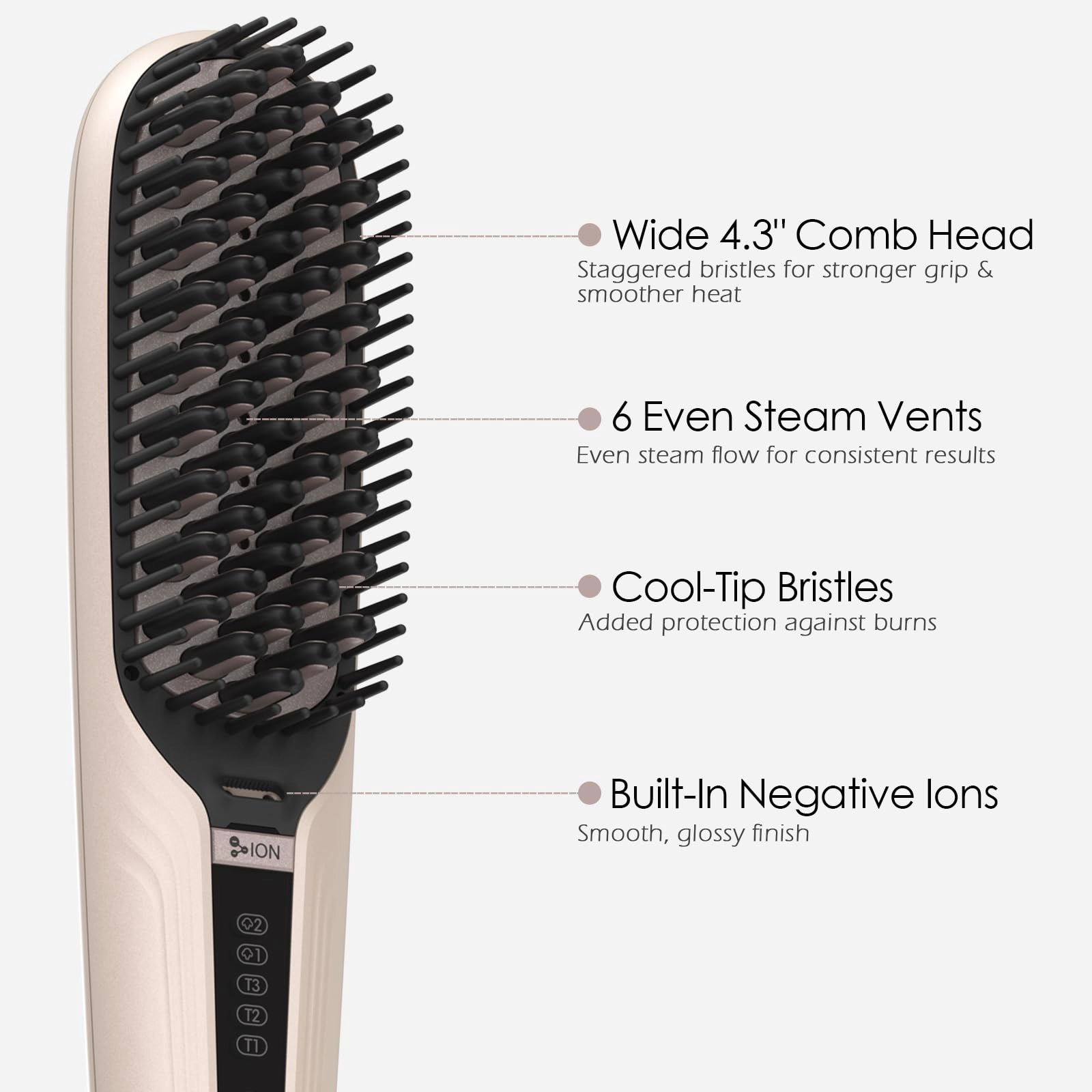 Steam Hair Straightener Brush