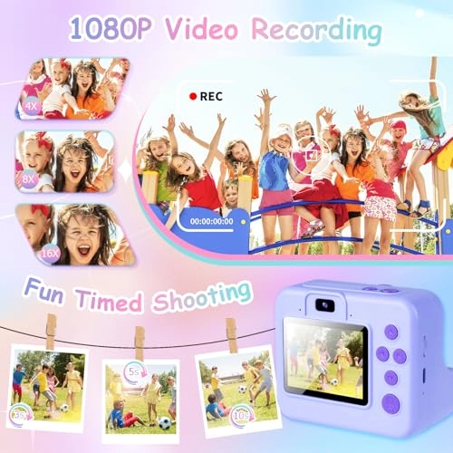 Kids Instant Print Camera - 1080P 32GB 2.4" Screen