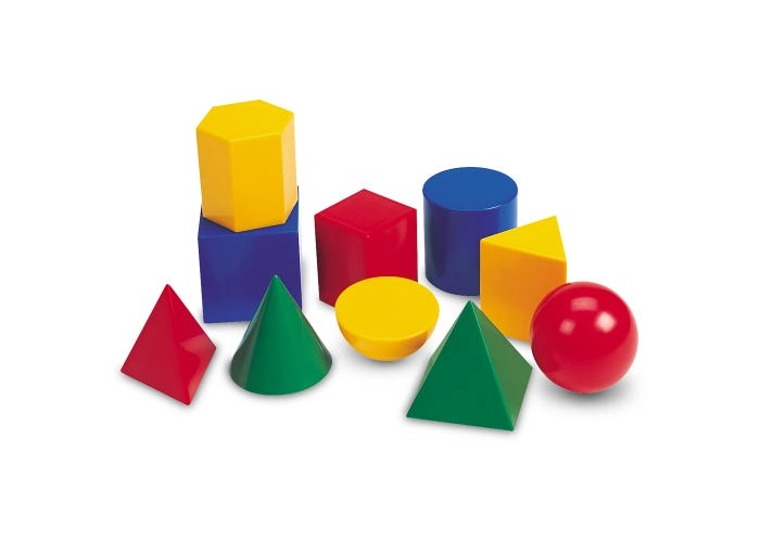Learning Resources Large Plastic Geometric Shapes - Suitable for 6 years & above