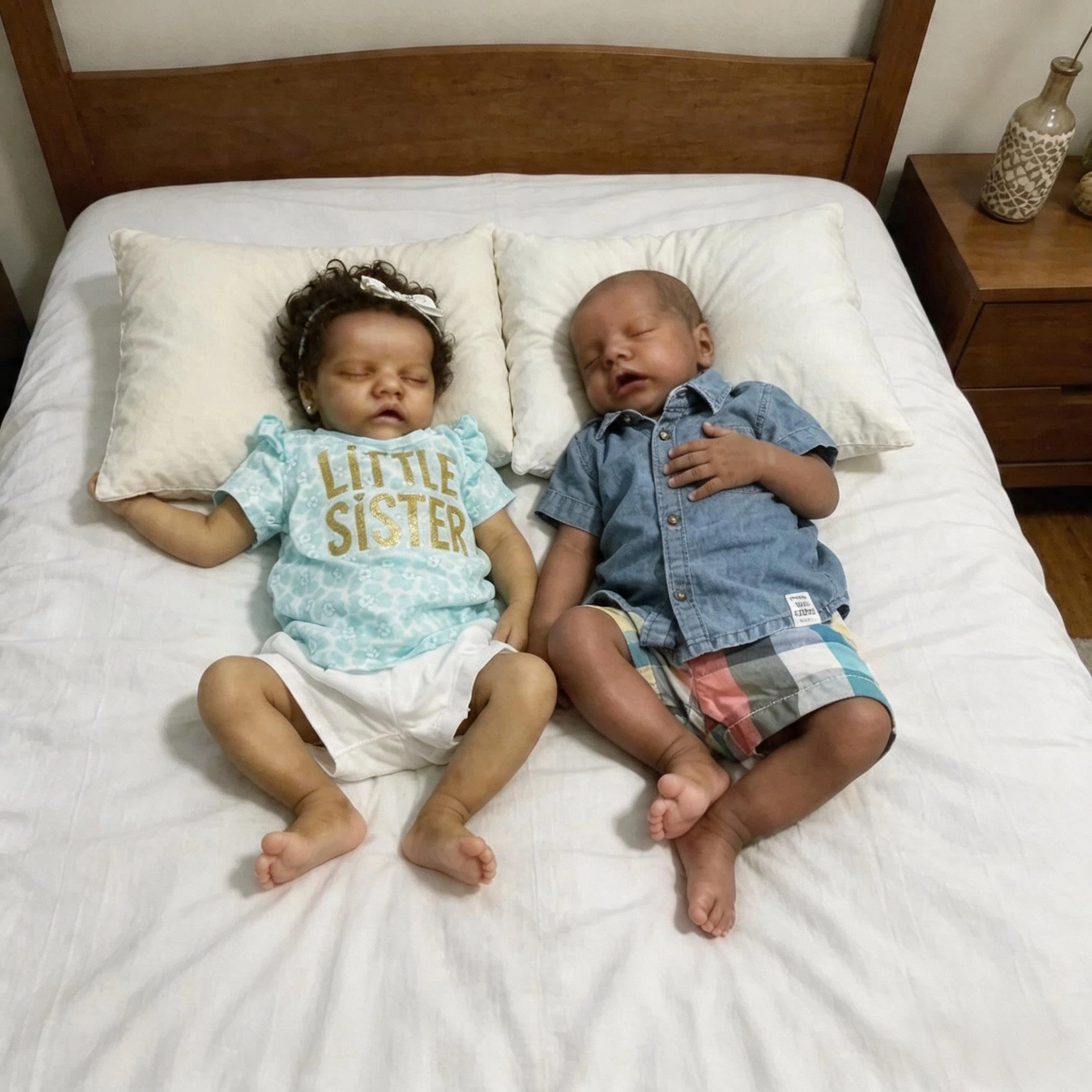 Nanjing Tianzeng Gifts Co.,Ltd Reborn Baby Doll - 18 inch Vinyl Twins Ages 3+