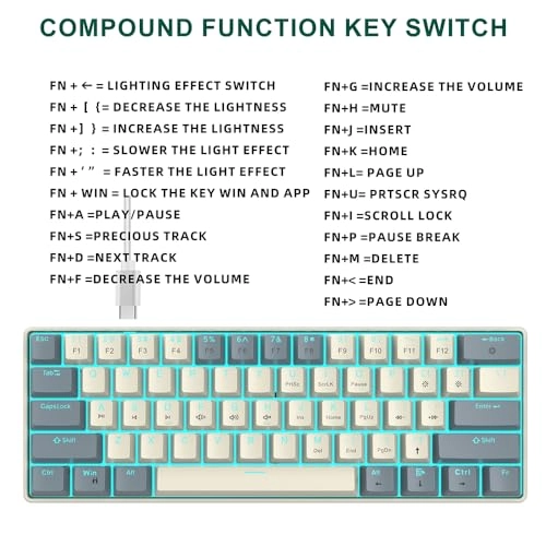 Mechanical RGB Gaming Keyboard - Wired