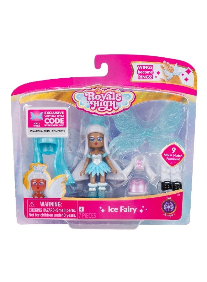Jazwares Ice Fairy Doll Figure - 3-Inches Plastic Roblox Ages 5+
