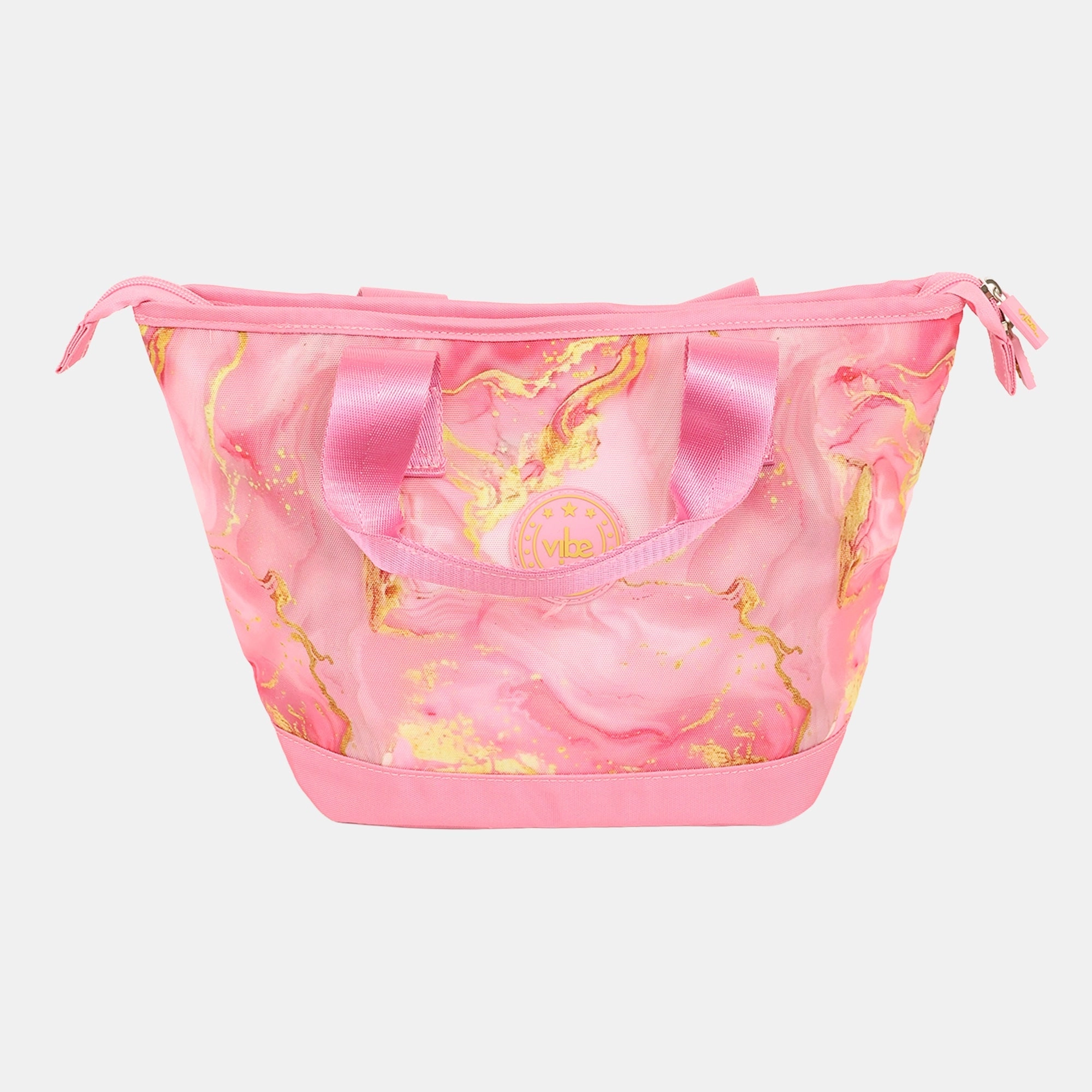 Vibe Lunch Bag - Pink And Gold Marble