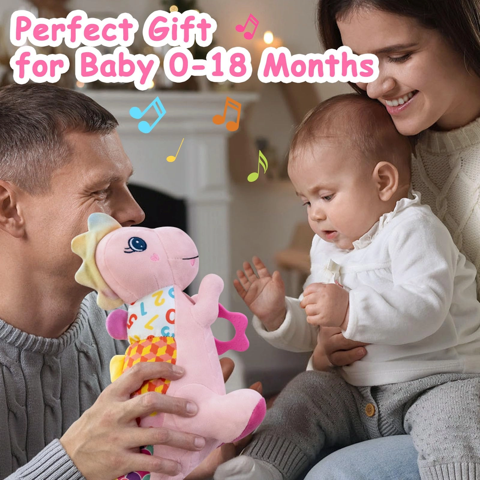 Baby Dino Plush - 0-3-6-12+ Months Cotton Animal