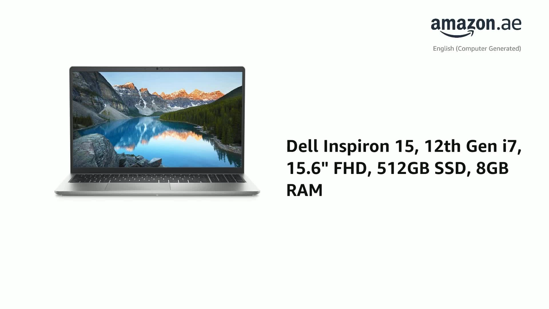 Inspiron 15 3520-INS-1013-SLV - 15.6'' Core i7 8GB DDR4 512GB SSD