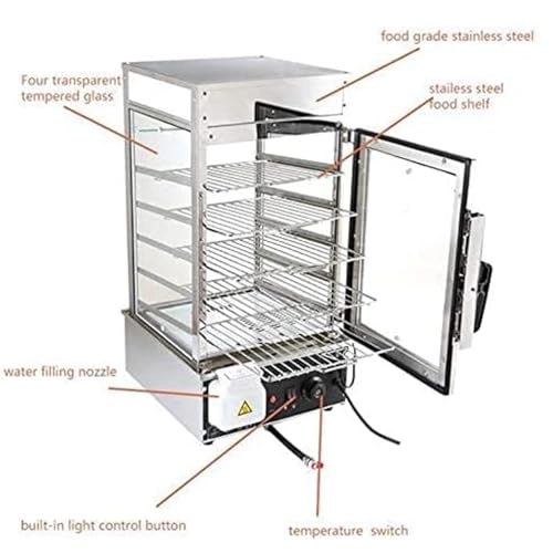 Electric Bun Steamer - 1200W 5 layers