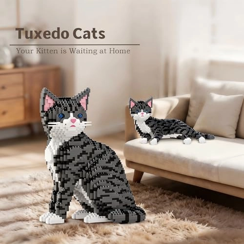 2 in 1 Cat - Tuxedo Cat 2302 pcs