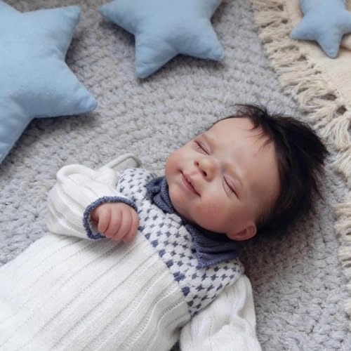 Reborn Baby Doll - 18 Inch Silicone Girl Sleeping Ages 3+