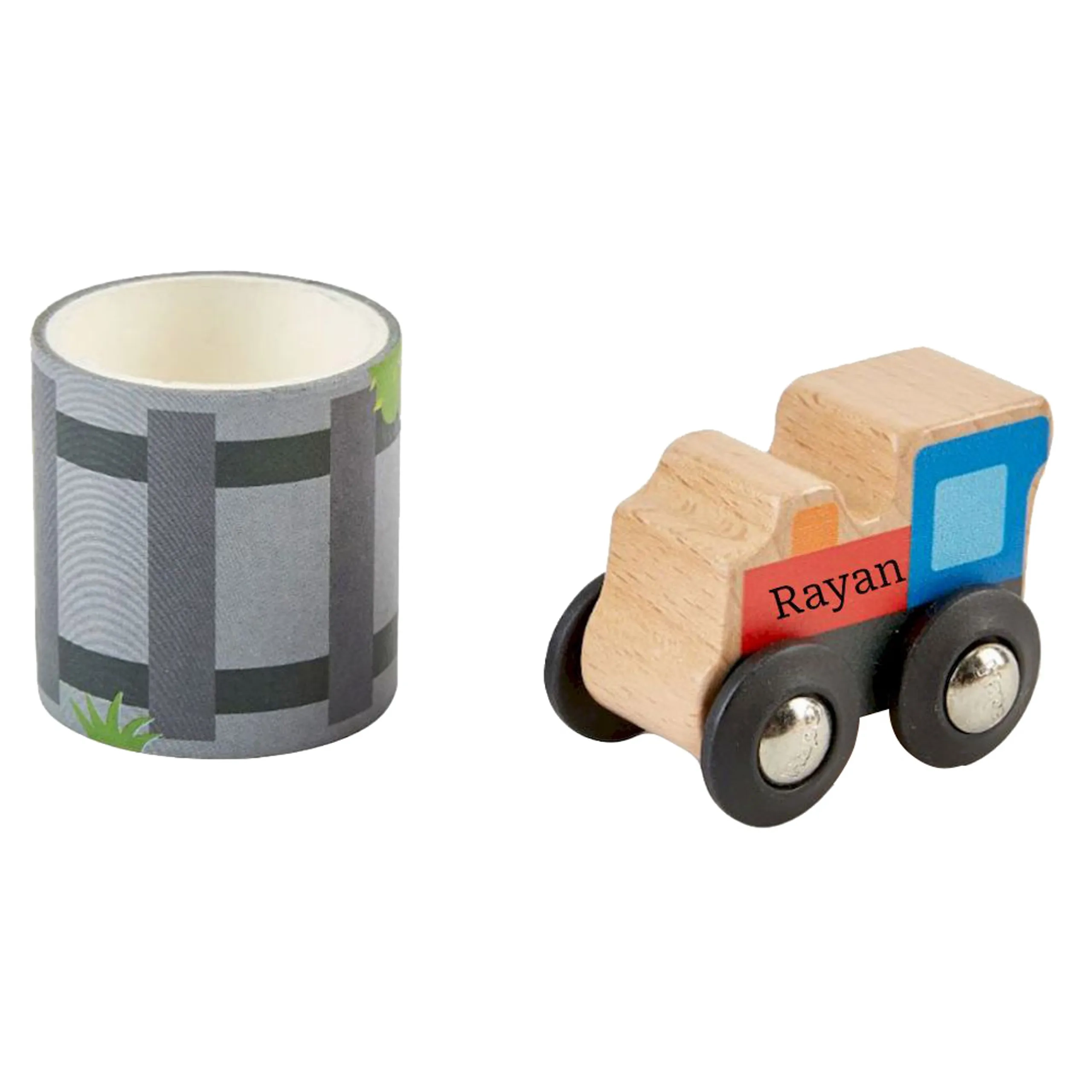 Hape Personalized Tape And Roll Train