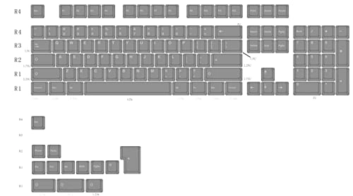 Frosted Keycaps - PBT Double Shot OEM Profile