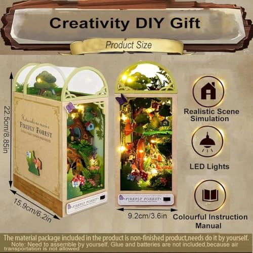 Book Nook Kit - DIY 3D Wooden LED