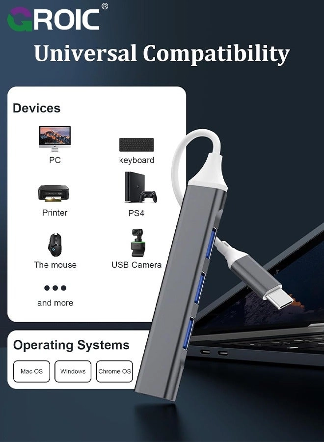 USB Hub - 4-Port 1xUSB3.0 3xUSB2.0