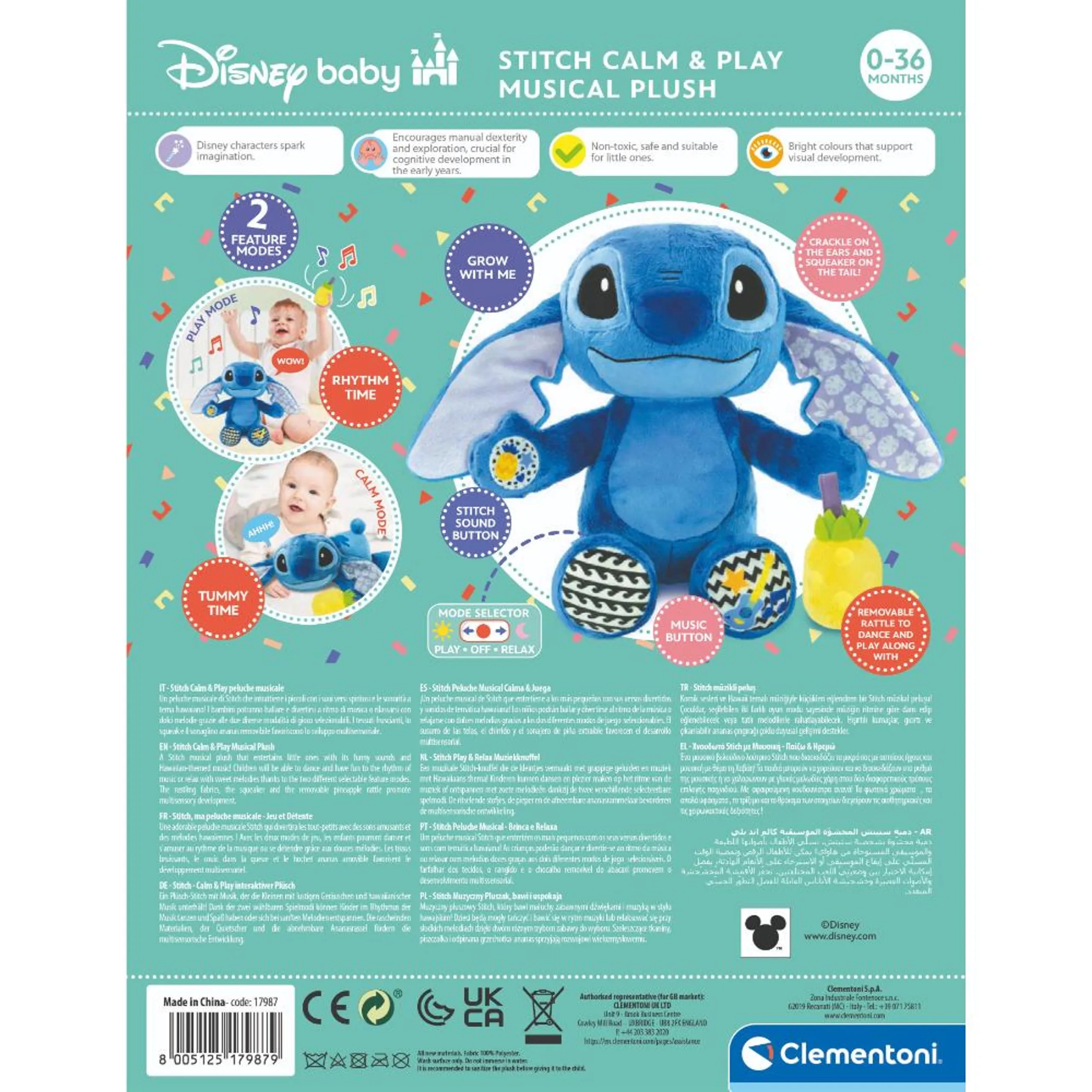 Disney Baby Stitch Calm & Play - 6 months