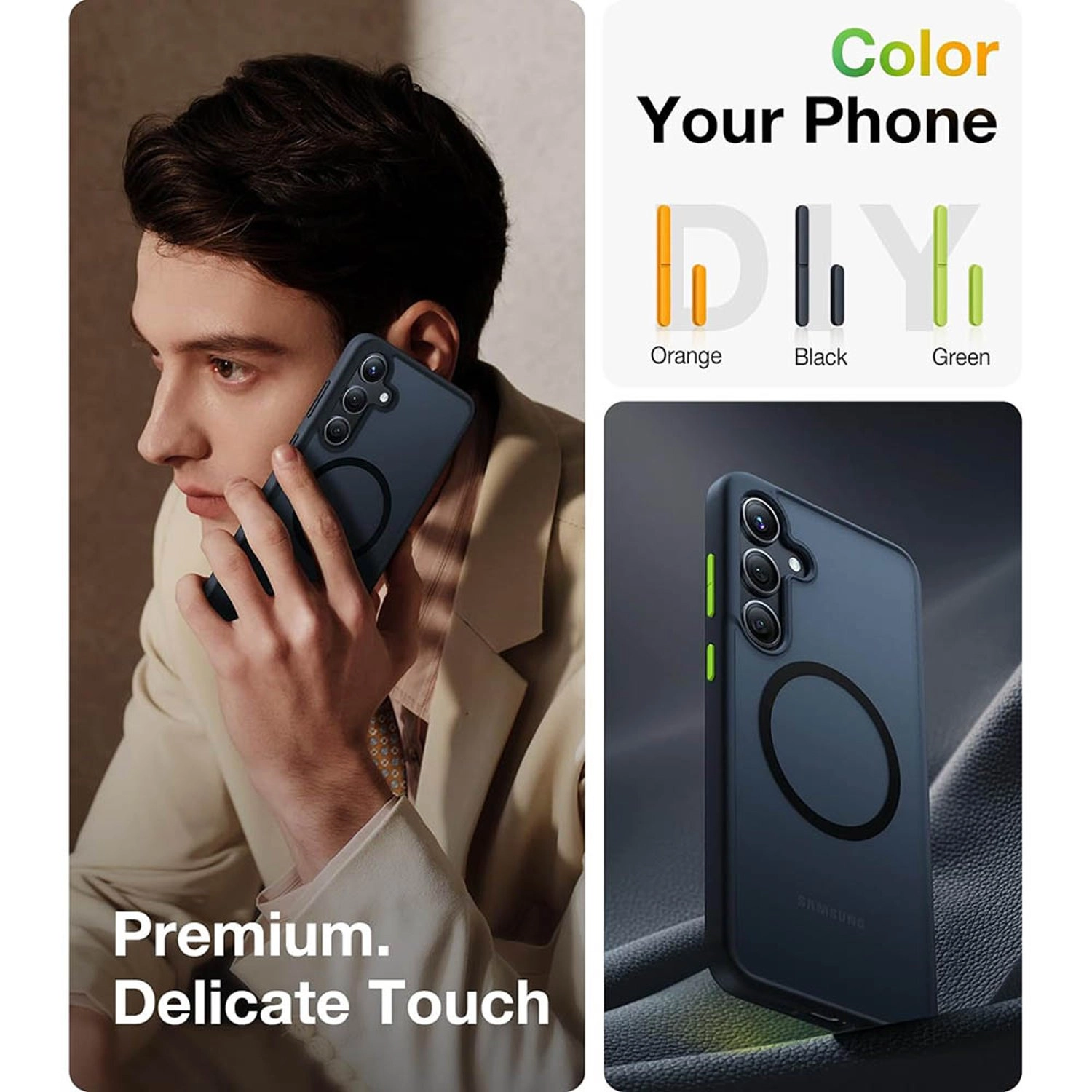 Magnetic Shockproof Case with MagSafe for Galaxy S24+