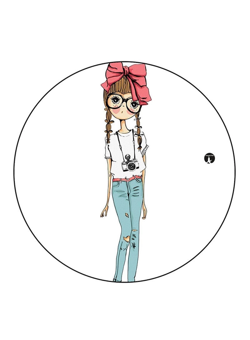 Girl Printed Mouse Pad