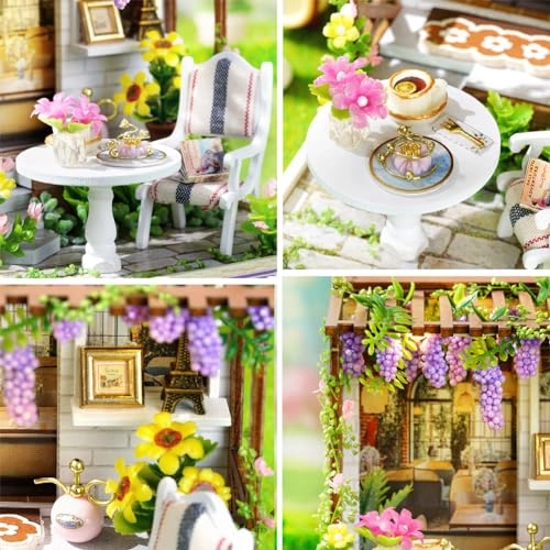 Miniature Wooden Dollhouse Furniture Kit - Creative Room 1:24