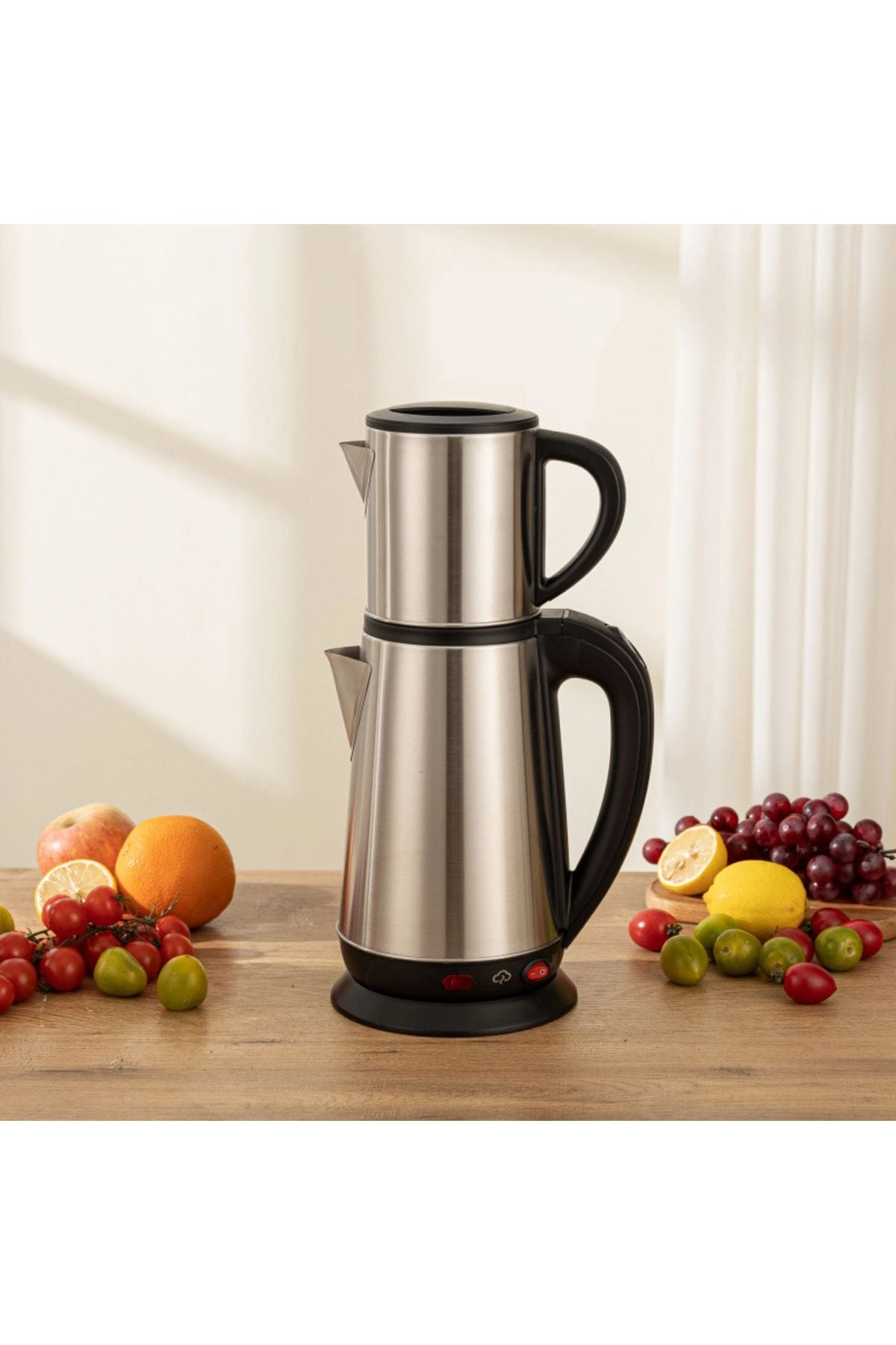 Tradeo Teapot - Stainless Steel 1L + Electric Base - 2.3L