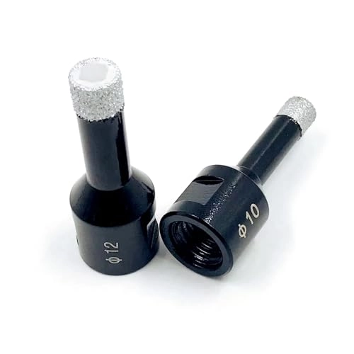 M14 Thread Dry Vacuum Brazed Diamond Drilling Hole - 1.0 Count 10mm