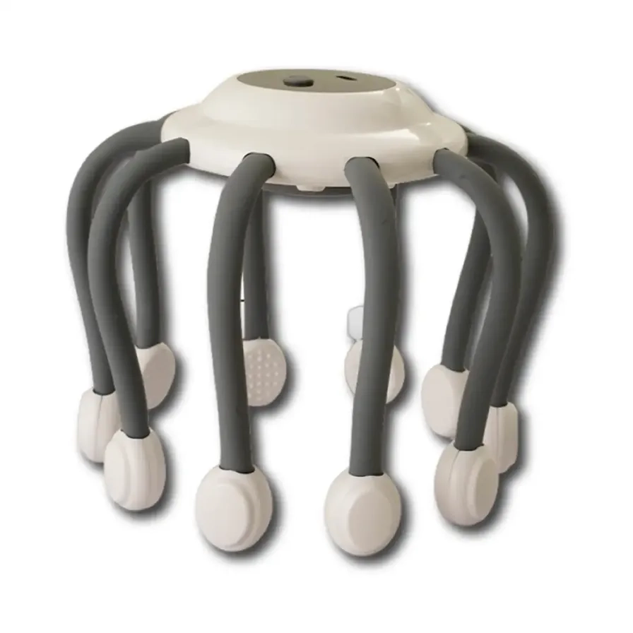 Zero OctoGusto Head Massager - 10-dot matrix Multi-frequency vibration 15.5 x 14.5 cm