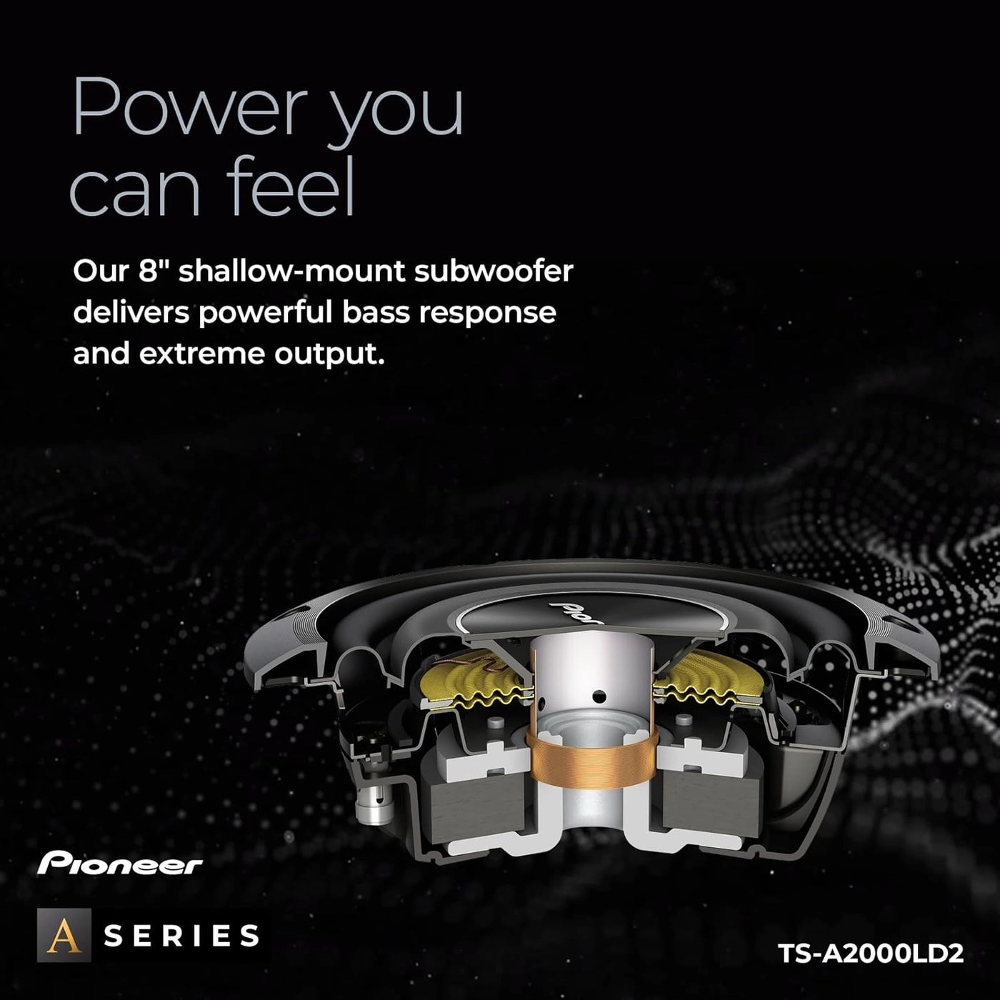 TS-A2000LD2 - 250 watts RMS 8 inch