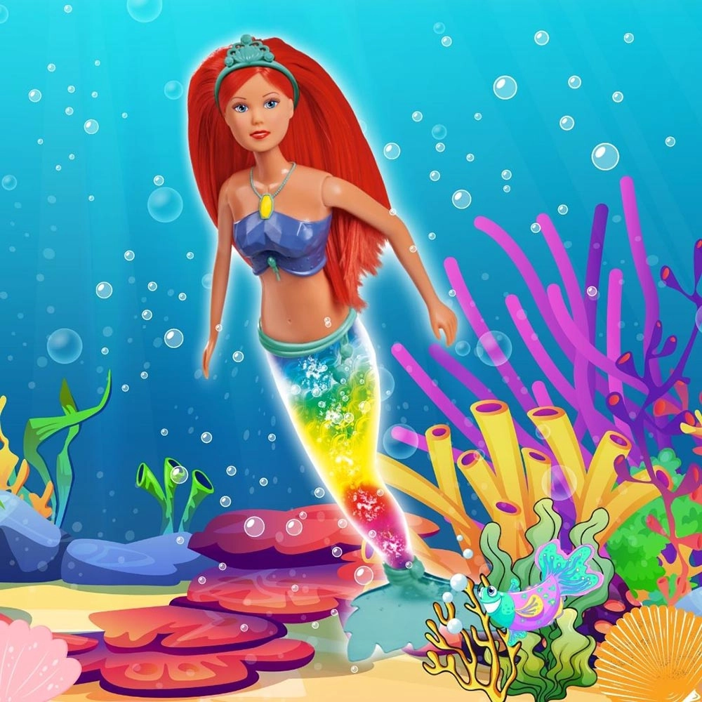 Steffi Love Magic Rainbow Mermaid Doll - 39 cm Ages 3+