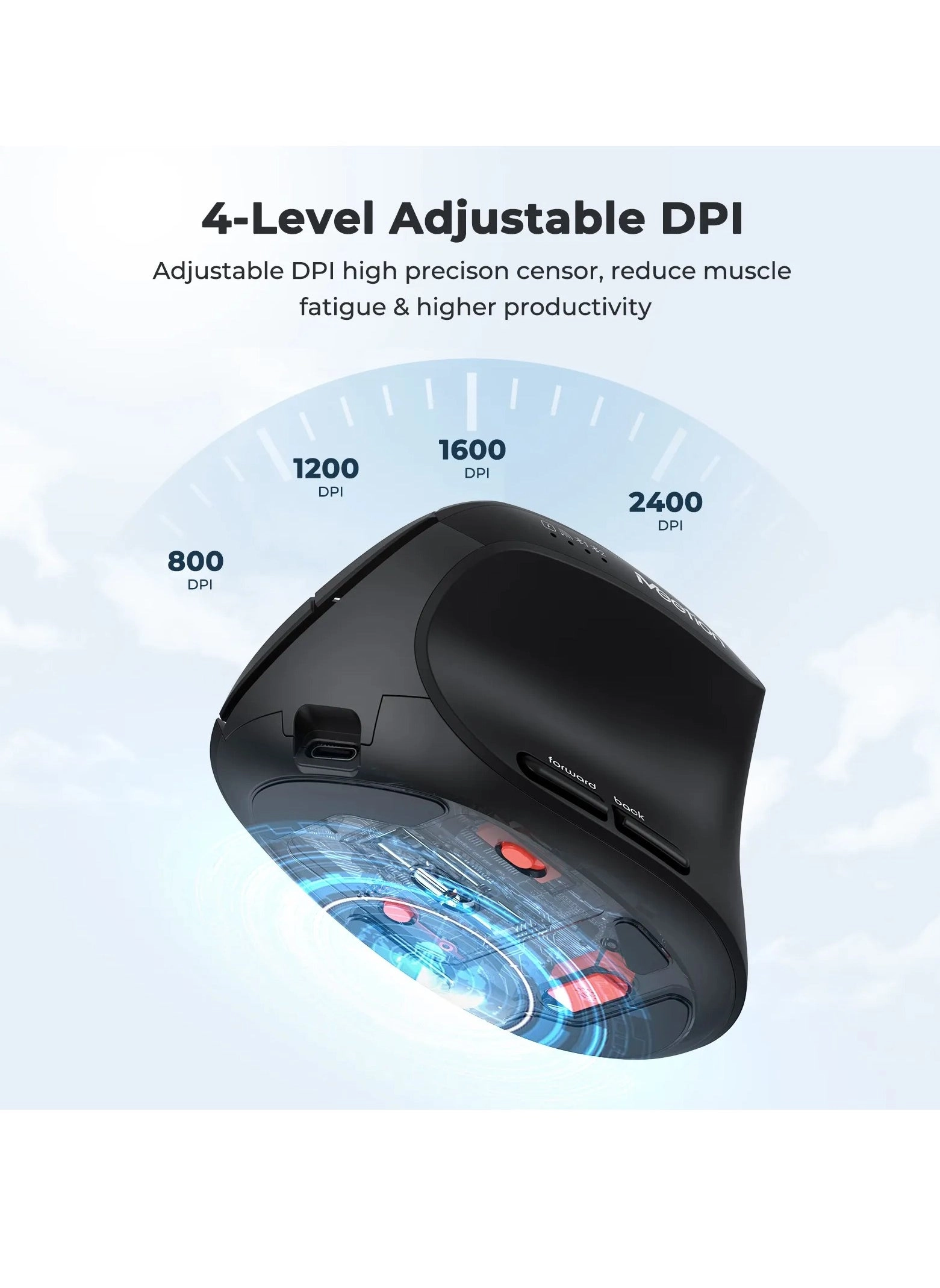 BTM008 Ergonomic Mouse - Wireless