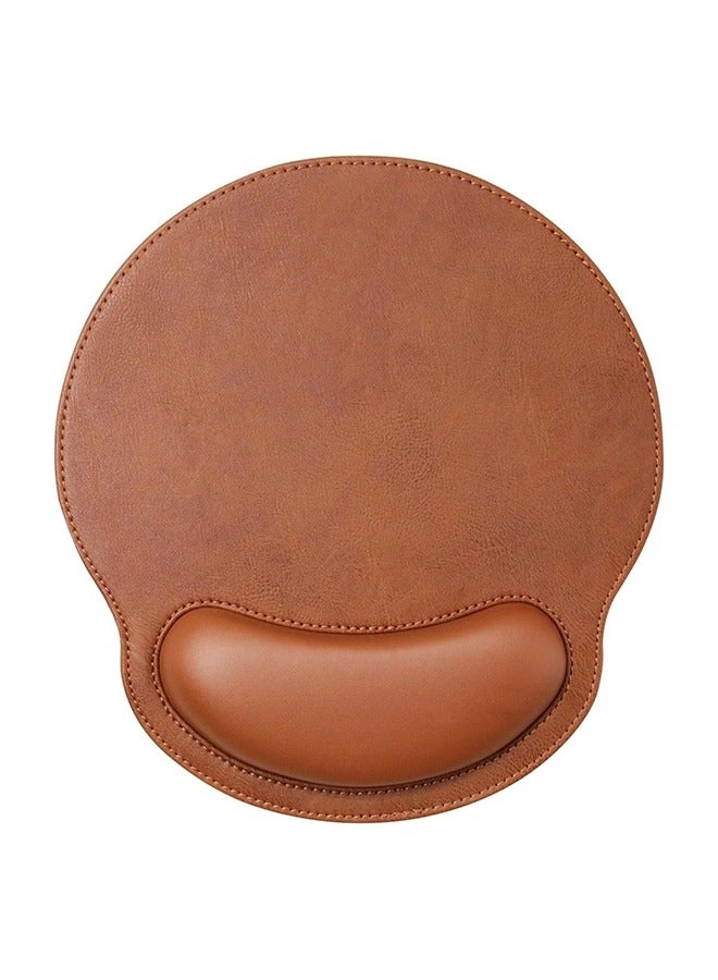 SUNDAREE Wrist Support Leather Ergonomic Mouse Pad - 27.2x24.5 cm