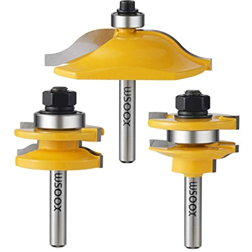 WSOOX Router Bit Set - 1/4-Inch Shank 3 PCS