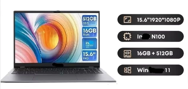 GemiBook Plus - 15.6'' 512GB 16GB N150