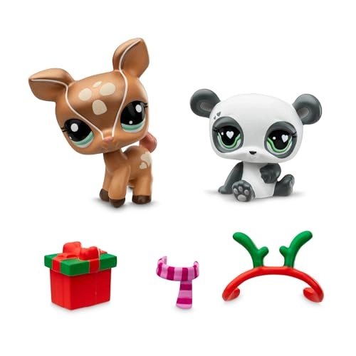 Pet Pairs Winter Pals (Holiday Edition) - Panda + Brown Deer (00603) 2 pcs