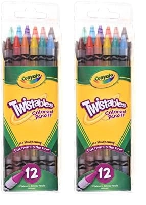 Crayola Twistables Coloured Pencils - 12 Pcs
