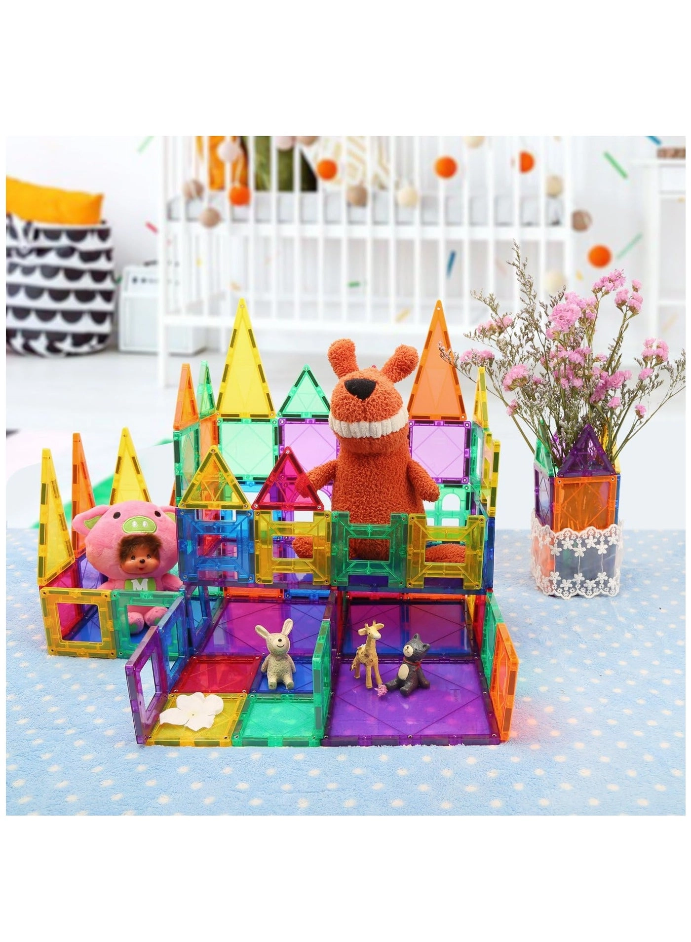 Magnetic 3D Building Blocks - 3+ 120 pieces