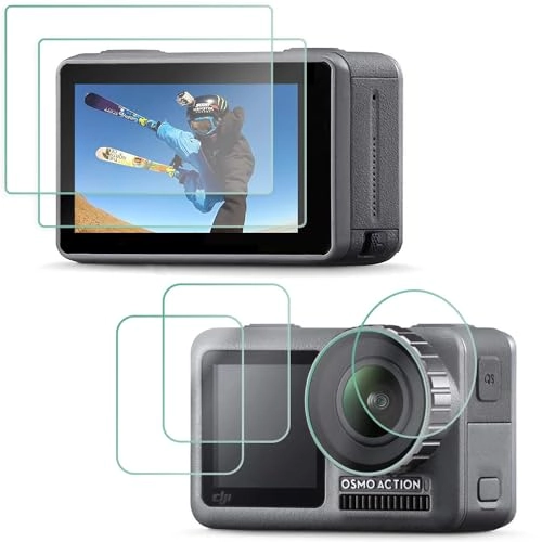 Screen Protector - 6PCS 9H + Lens Film - Ultra-Clear - DJI OSMO Action Camera