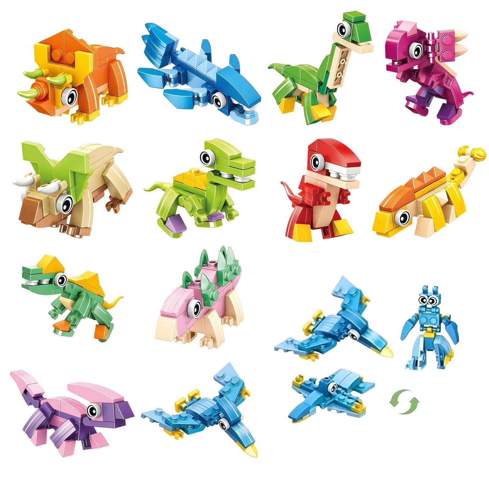 SKIPTHYBER 3-in-1 Mini Building Blocks - 12 pcs