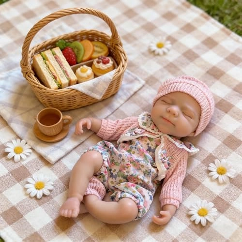 Reborn Baby Doll - 12 inch Girl Pink Floral Ages 3+