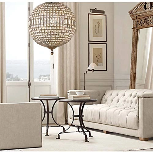 During Princess Children's Room Bedroom Porch Corridor Chandelier,E14 French Style Chandelier,Retro Old Iron Lamp - 3pc