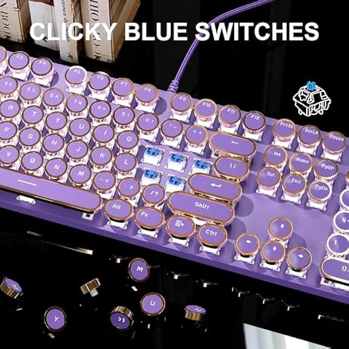 Ergonomic Wireless Rechargeable Bluetooth Keyboard - Wired/Wireless