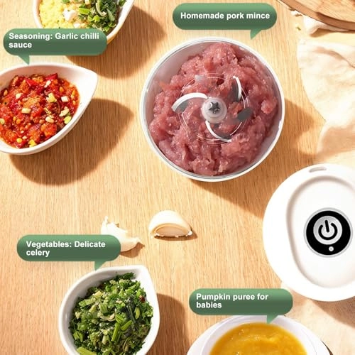 Electric Mini Garlic Chopper - 250ml Lithium battery 400mAh