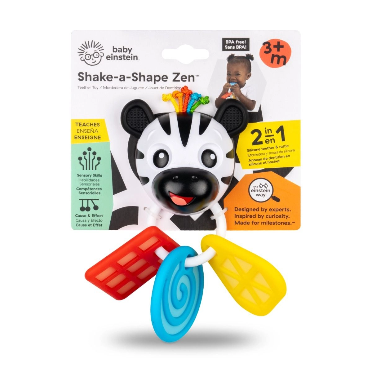 Shake-a-Shape Zen - 2-in-1 Teether Rattle