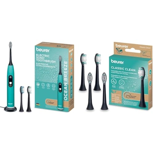 SC 50 - Power toothbrush + SC Classic - Pack of 4 Brushheads (Medium Hardness)