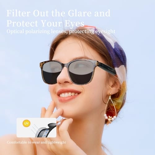 Bluetooth Audio Sunglasses - Bluetooth 5.3 Polarized UV400 IPX5