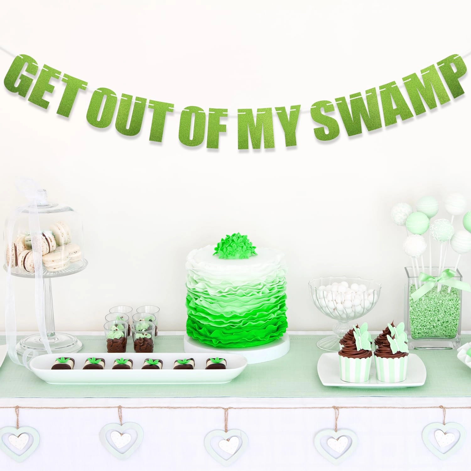 Get Out of My Swamp Banner - 1 set Birthday