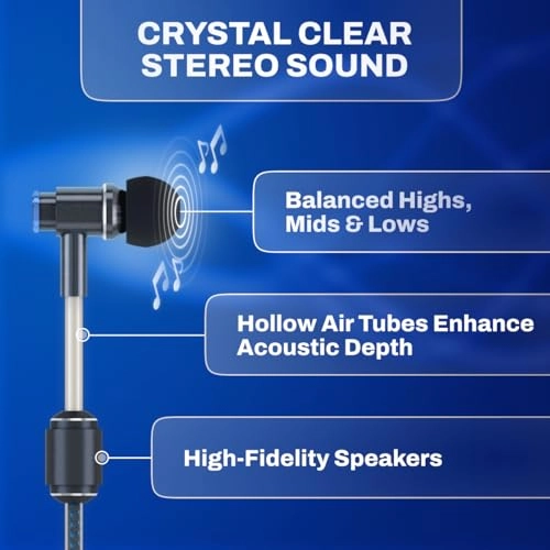 Air Tube Stereo Wired Earbud