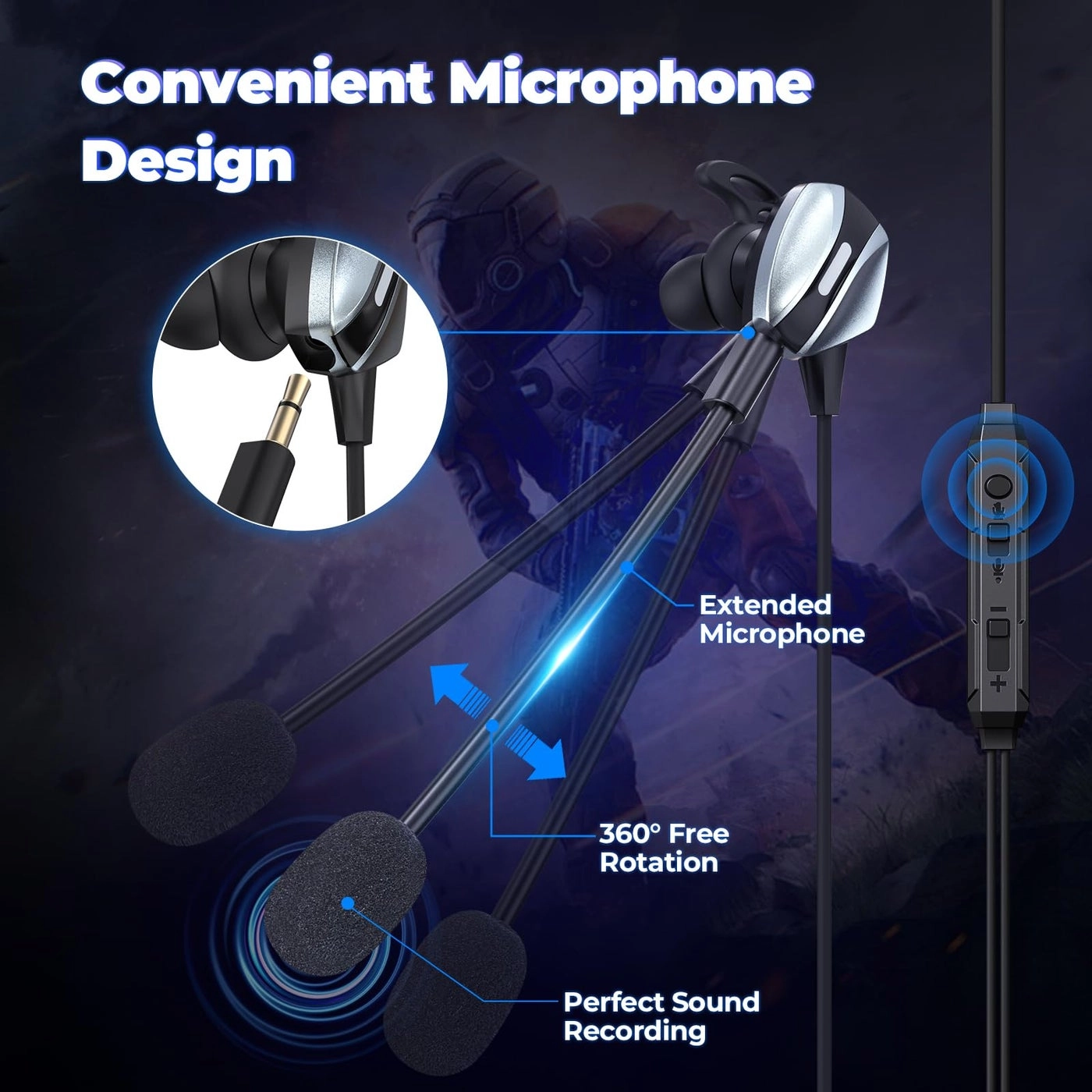 Gaming Earbuds Wired Earbud