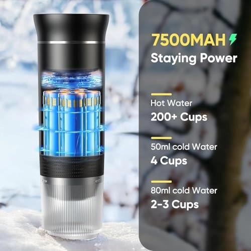 Portable Espresso maker - ground coffee NS capsules DG capsules