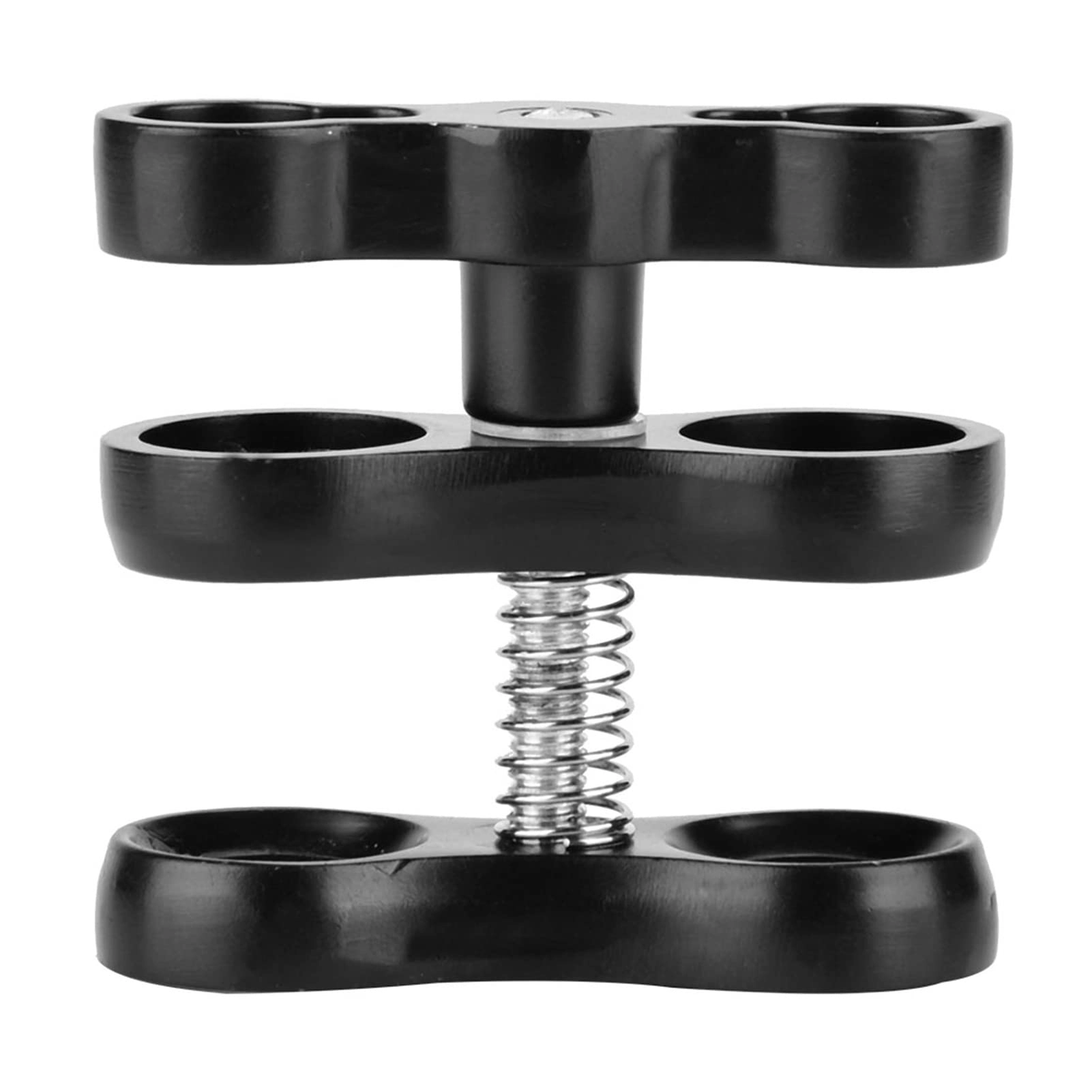 Sunisfa Mini Butterfly Clip Diving Light Clamp Adapter Mount - 360° Rotation Aluminum Alloy Black